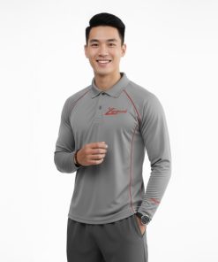 Áo Thun Thể Thao Nam Dài Tay Có Cổ Z Up Sport - Vải Thun Lạnh Cao Cấp, Chống Nắng, Thoáng Mát